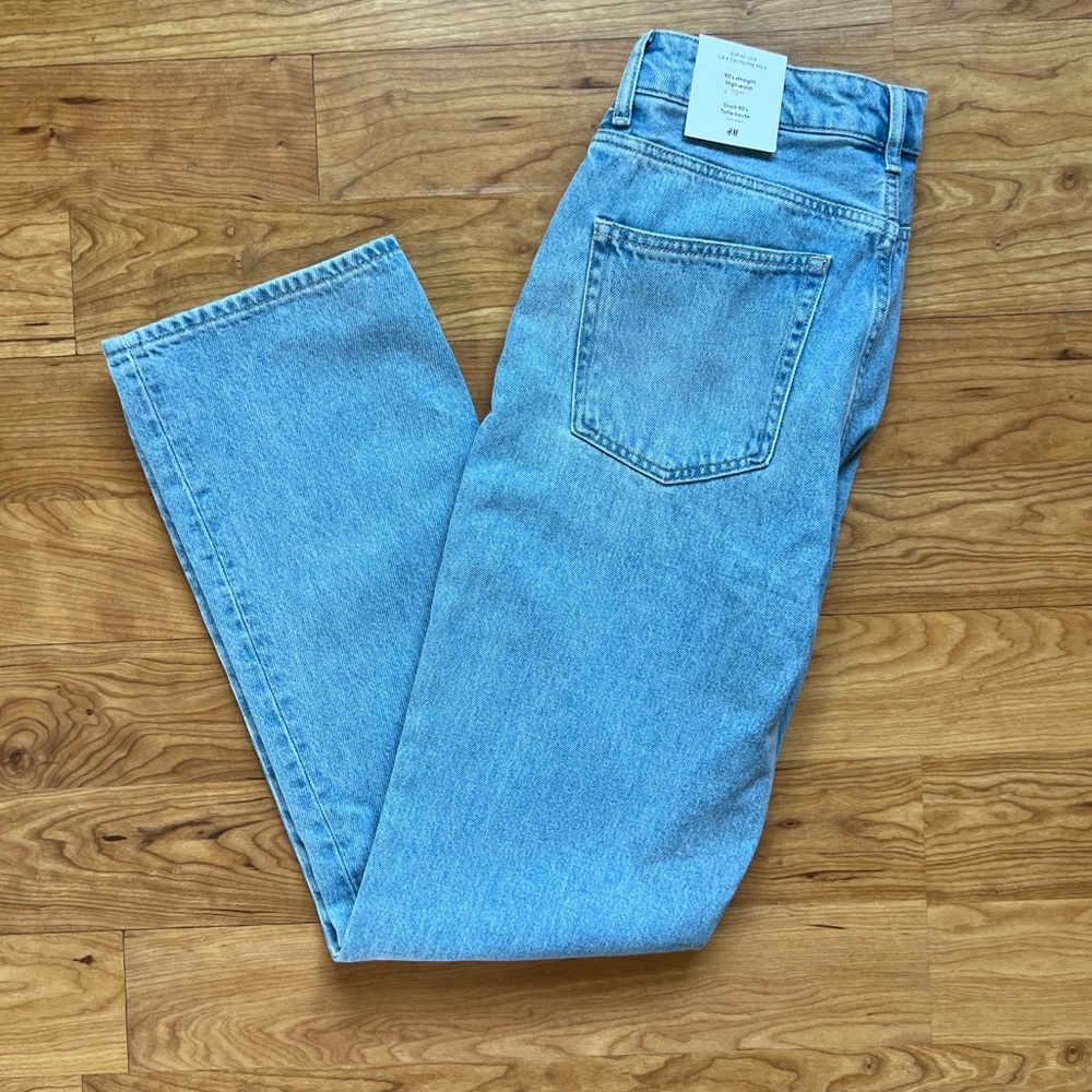 H&M Straight Leg High Rise Jean, NWT